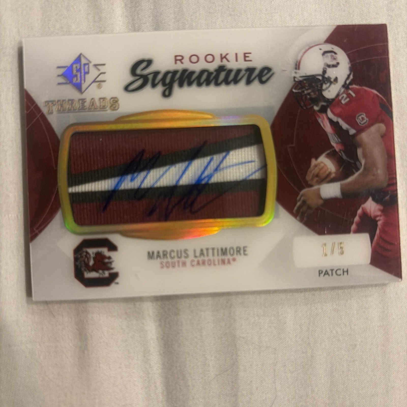 Marcus Lattimore Finest Rookie Autograph Patch #ML Base
