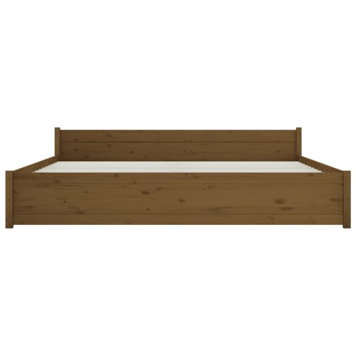 King Size Bed Frame Solid Pine Wood Timber Slats Legs Mattress Base Platform - Picture 5 of 9