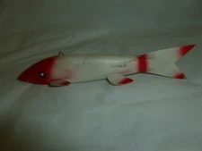  Vintage 7 1/2 Inch Wood Unsigned (Cy Halvorson?) Ice Spearing Decoy  Lot N-323