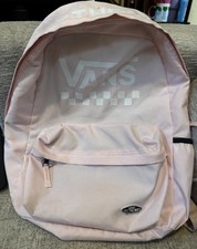 EUC Vans Sporty Realm Cloud Pink Checkerboard Backpack