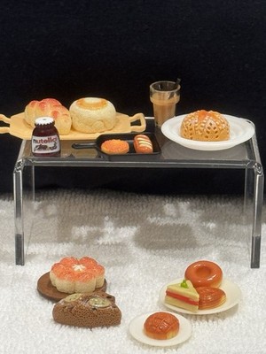 Barbie Size Bakery Cafe Fancy Pastries Little Cakes Nutella Dollhouse Miniature