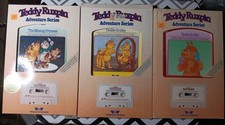 Lot Of 3 Teddy Ruxpin Adventure 1985 Series Cassette Tapes  Books SETS