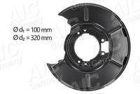 AIC Spritzblech, Bremsscheibe 55499 FüR BMW