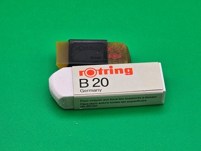 Rotring Drafting Präzisionsradierer x 2 Retro Vintage