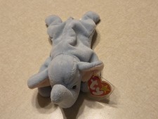 Ty Beanie Babies Plush 6" Peanut Elephant Blue