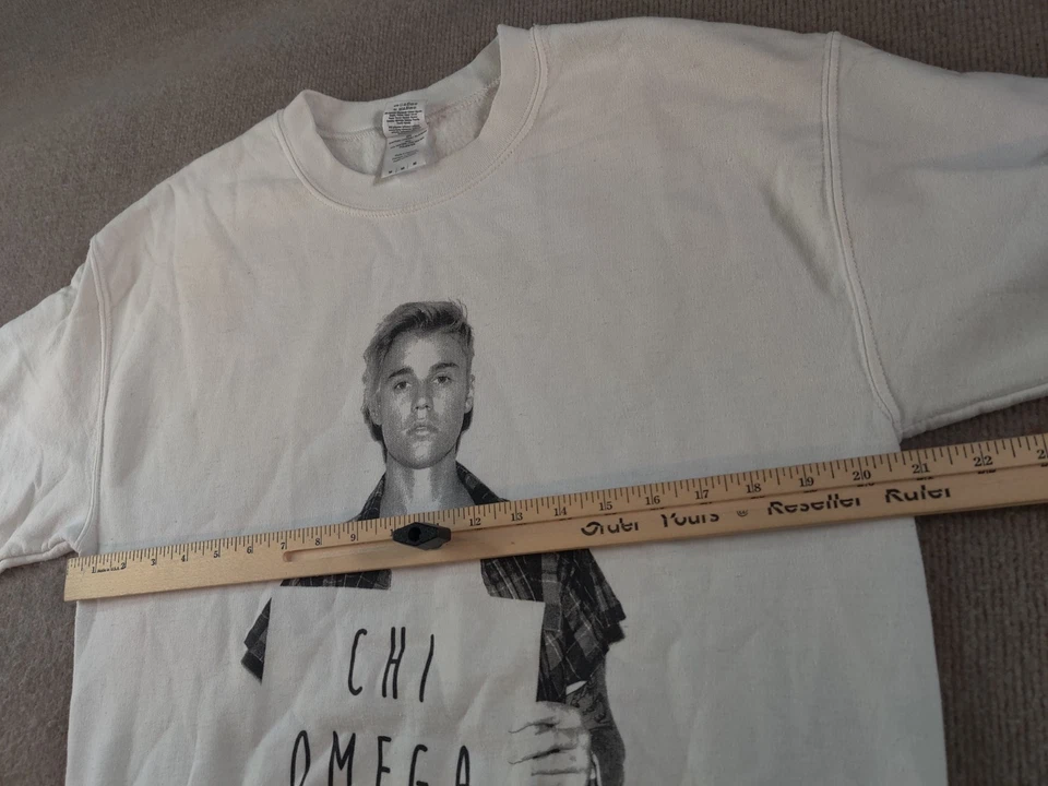 Justin Bieber Sudadera Pullover Cuello Redondo Mujer M Chi Omega Rollins College Foto 2 de 4