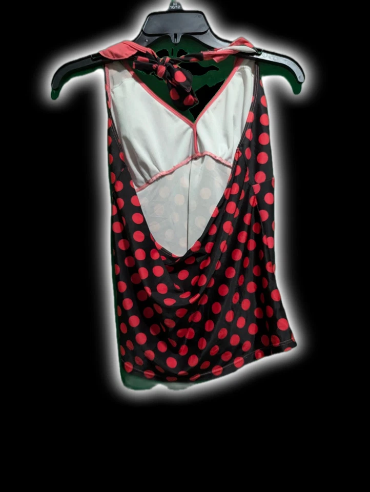 黑色和红色波点泳衣,带腹部控制 #swimwear #activewear — 第 2/3 张图片