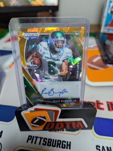 2021 Panini Prizm Draft Picks Rico Bussey Jr. Orange Ice Rookie AUTO #DPA-RBJ