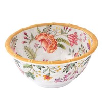 MüSlischale Osaka Blumen D. 15Cm Weiß Rosa Bunt Aus Melamin Easy Life