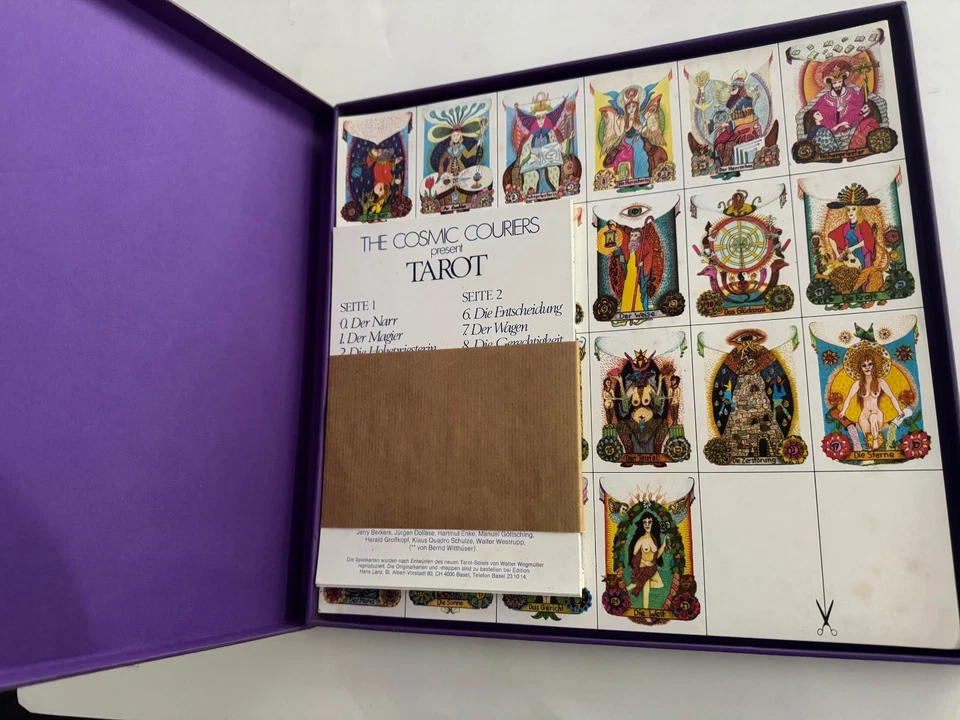 Walter Wegmuller Tarot Box Set Original OHR Krautrock 1973 With Insert & Cards - Image 3 of 4