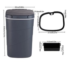 18L Automatic Motion Sensor Trash Can Smart Touchless Waste Bin Kitchen Bathroom