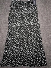 Melrose and Market Skirt Womens XS Floral Midi Lined Rayon Spring Summer Casual