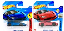 Hot Wheels 2x Set - Ferrari SF90 Stradale (Blue & Red) - 2025 & 2026