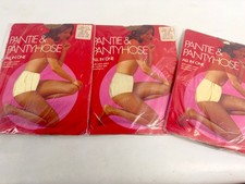 Vintage Set Of 3 Pantie Pantyhose All In One O/S
