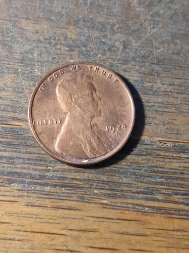 1924 D Lincoln Cent Light D VF
