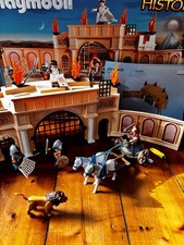Playmobil History R&ouml;mer-Arena/Amphitheater 5837 mit Figuren, Wagen, L&ouml;we