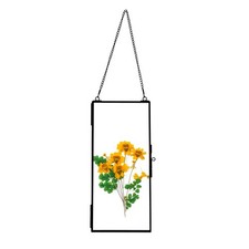 Hanging Pressed Flower Frames, Double Glass Floating Frame for Artwork Photo,...