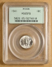 1941 P Mercury Dime PCGS MS65FB
