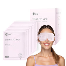 Steam Eye Mask, Heated Eye Mask for Sleep,Warm Compress with Hyaluronic Acid,Moi