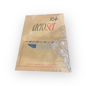 Vintage aeroSet Air Mail Paper Stationery Set NOS 40 Sheets 20 Envelopes Holland