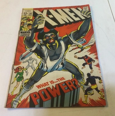 The X-Men #56 (Marvel Comics 1969) Adams Art! Living Monolith!