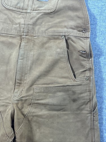 Carhartt 102776-211 Relaxed Fit Duck Bib Overall in Carhartt Brown *READ* - Picture 6 of 12