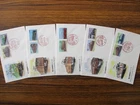 Japan Stamp First Day Cover Electric Locomotive Series 5 Covers (電気機関車シリーズ) 1990