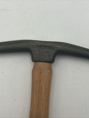 Vintage C.S. OSBORNE Brass Magnetic Tip Tack Hammer - No. 33 - Picture 3 of 9