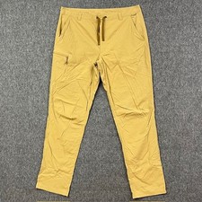 REI Co-op Pants Mens 36x32 Lightweight Stretch Hiking Khaki Zip Pocket Active