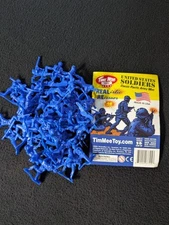 TIM MEE TOYS UNITED STATES SOLDIERS CLASSIC PLASTIC ARMY MEN BLUE 42 PC USA 