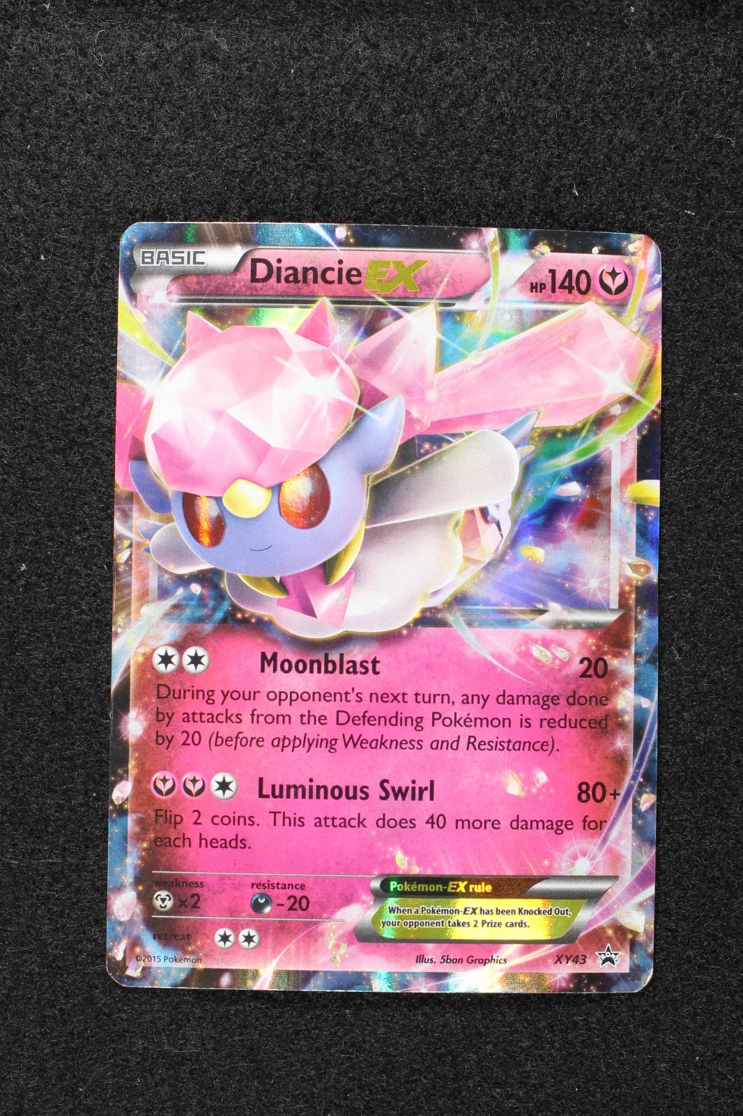 Diancie EX XY43 Holofoil XY Promos MP