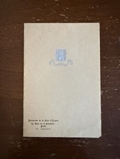 Vintage Menu La Tour d'Argent Paris France 1960s 60s Guide Michelin Ephemera