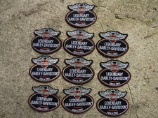 lot de 10 Ecussons  Patch  Tissus  Moto biker HARLEY DAVIDSON   6,7 cm x 8 cm