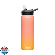 CamelBak Eddy Bite Valve Straw Stainless Steel Water Bottle Melon Fade, 25oz