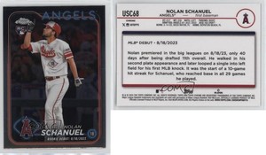 2024 Topps Chrome Update Rookie Debut Nolan Schanuel #USC68 Rookie RC