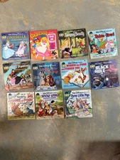 11 VINTAGE WALT DISNEY READ ALONG BOOK & RECORD + GOLDILOCKS & THE 3 BEARS