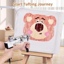 with Tufting Frame, Tufting Cloth, Rug Gun Machine Starter Kit with Rug Shaver