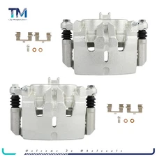 Pair Front Brake Calipers w/ Bracket For 07-13 ACURA MDX 2010 - 2013 ACURA ZDX