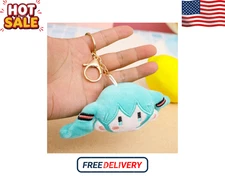 Hatsune Miku Anime Plush Keychain Stuffed Doll Pendant Gift Bag Decoration Toy