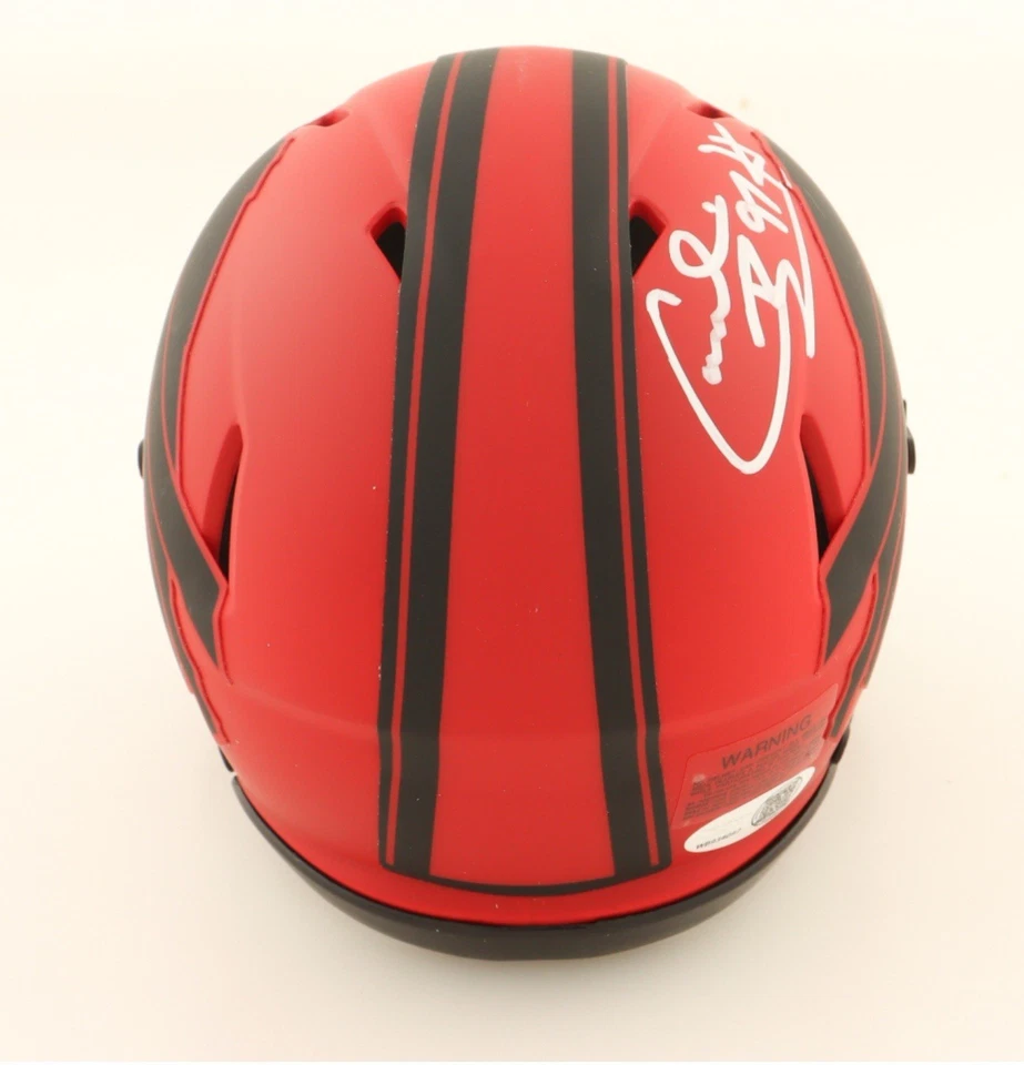 MINI CASCO RAVE AUTOGRAFIADO FIRMADO POR CORNELIUS BENNETT BILLS JSA Foto 2 de 3