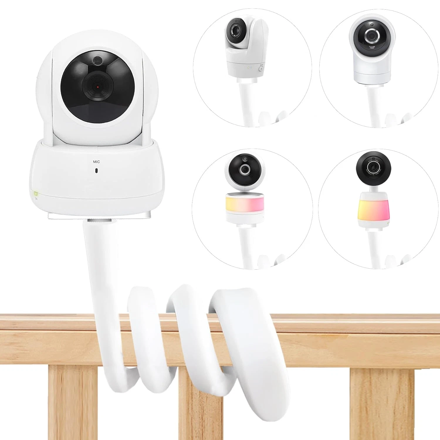 Flexible Baby Monitor Mount Stand Holder Compatible with Vtech VM924/ 901/928HD