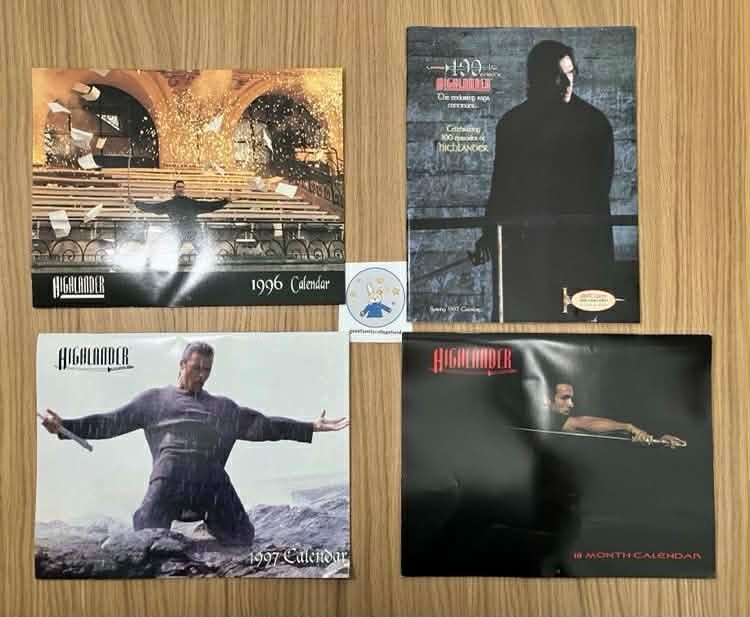 Highlander 3 Calendars & 1 Catalog Set, Unmarked - previously owned