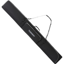 Padded Ski Bag  Store  Transport Skis Up to 195 cm  Waterproof 900D Polyes...