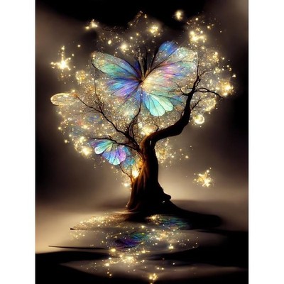Glitter Tree 5D Diamond Painting Kits for Adults with Full Drill Gem Crafts