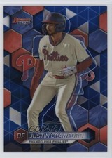 2023 Bowman's Best Top Prospects Blue Refractor 139/150 Justin Crawford #TP-25