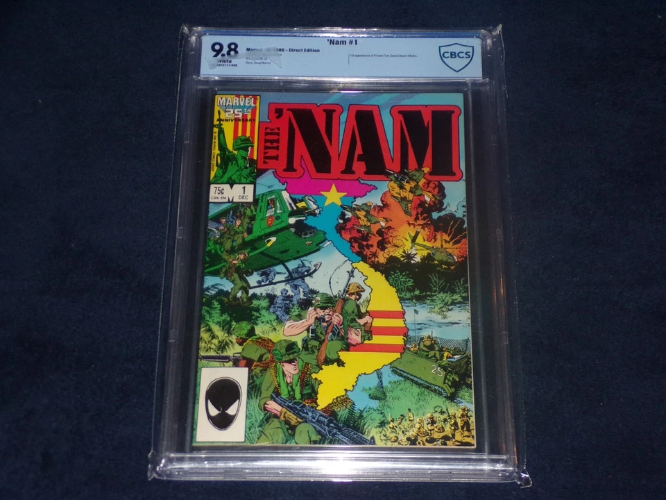 THE NAM 1 GOLDEN & HAMA 9.8 CBCS MARVEL COMICS 1986 VIETNAM WAR CLASSIC NOT CGC - Image 2 of 3
