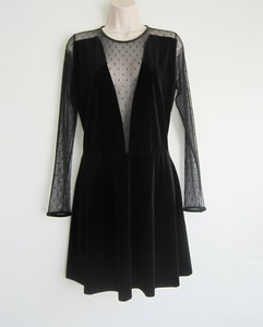 black sheer dress zara