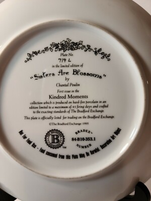 Paddy & Bridget & Their Great Friends国内盤 Bradford Exchange KINDRED MOMENTS Collector Plate Sisters
