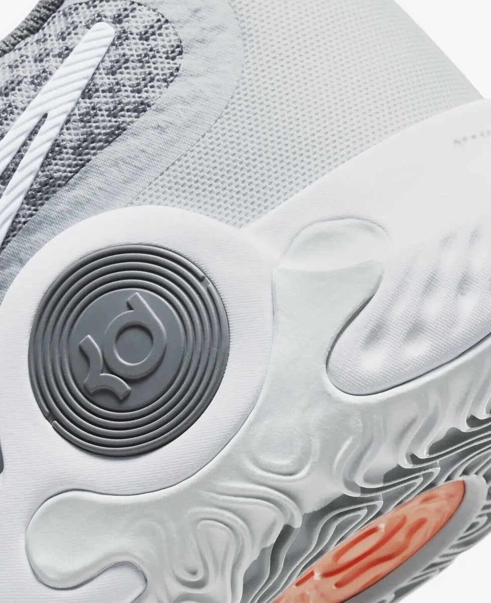 Nike KD Trey 5 IX Pure Platinum Mens Size 9 Grey/ Orange /White