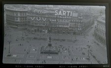Negativo foto película original Milano Italia tranvía tranvía tranvía vintage